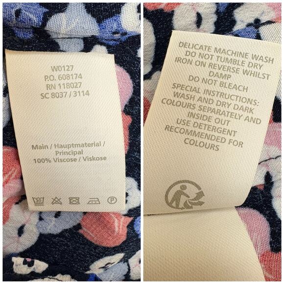 Boden Poppy Meadow Hotchpotch Pintock Contrast Dress Size 6R - Picture 5 of 5